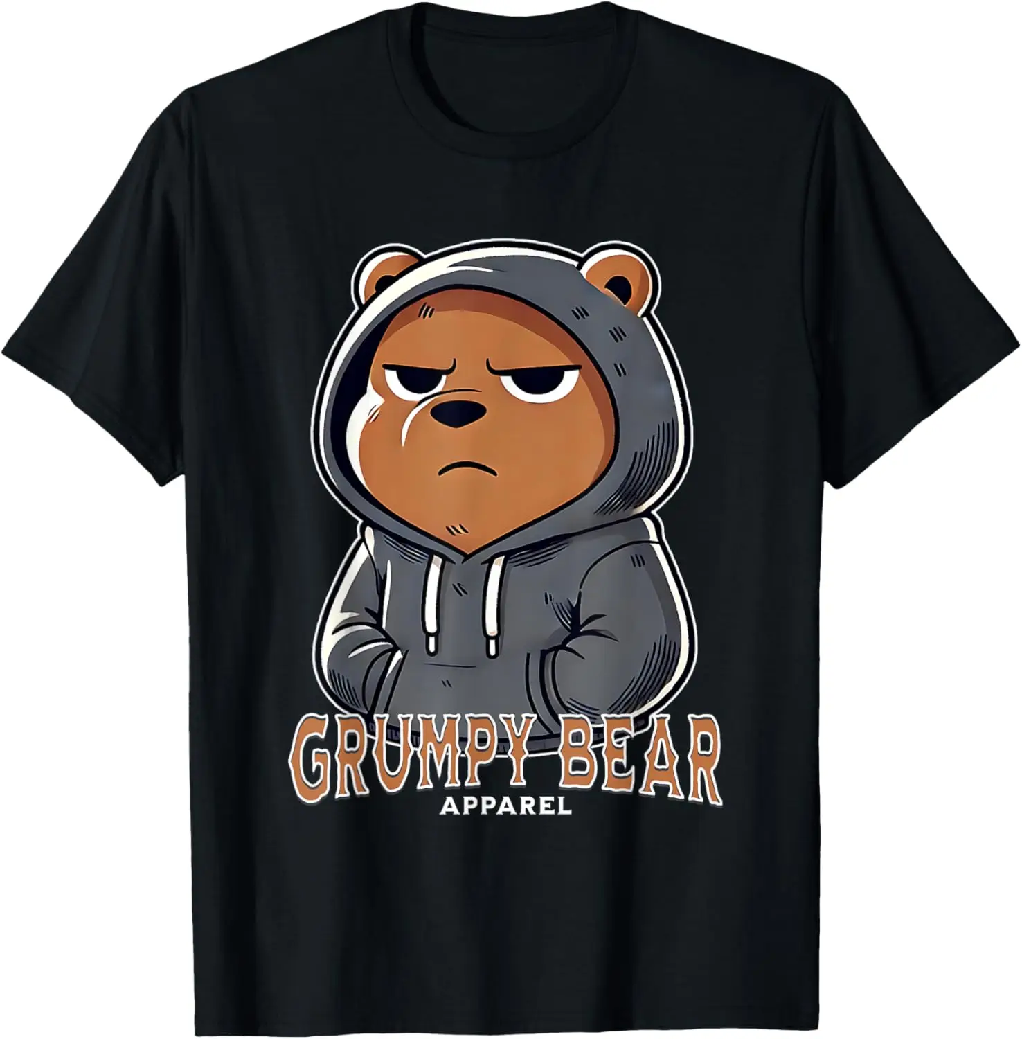 Grumpy Bear Apparel Cute Moody Angry Grouchy Crabby Cranky T-Shirt