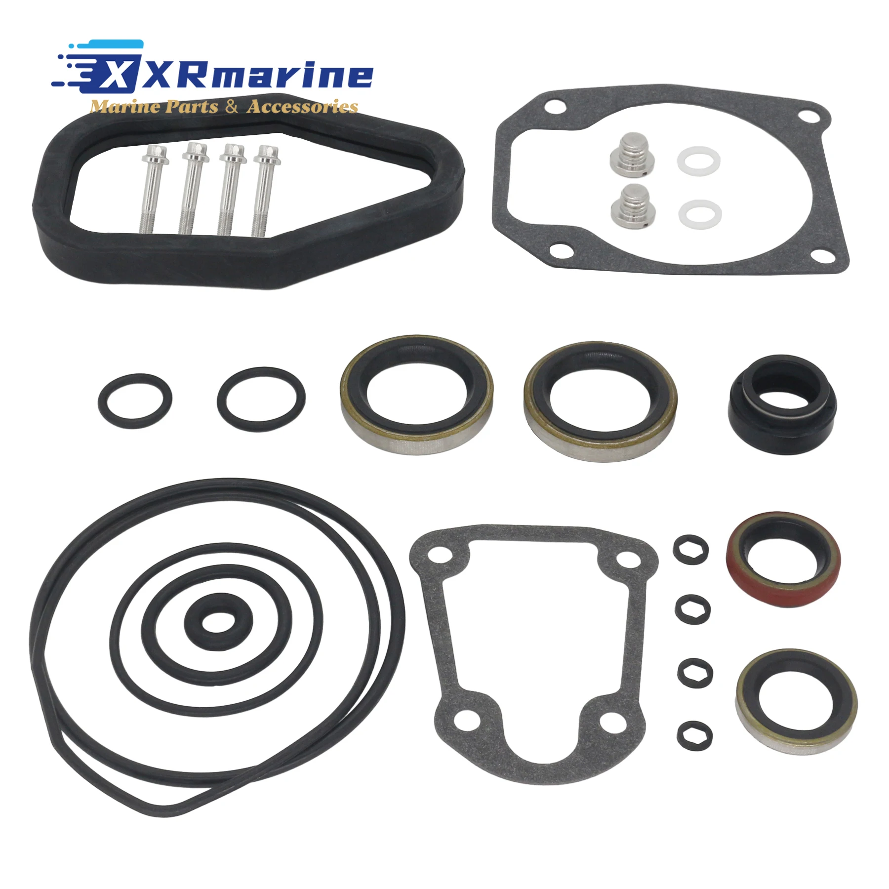 

Комплект прокладок и уплотнителей для нижней части подвесного двигателя, совместимый с 2-тактными моторами Johnson Evinrude мощностью 40-75 л.с., заменяет 5000309, 777558, 0396349