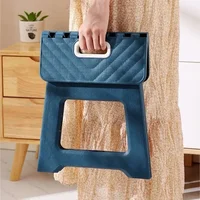 2024 New Adult Children Portable Folding Stool Thickened Plastic Saddle Chair For Outdoor Camping And Fishing 2