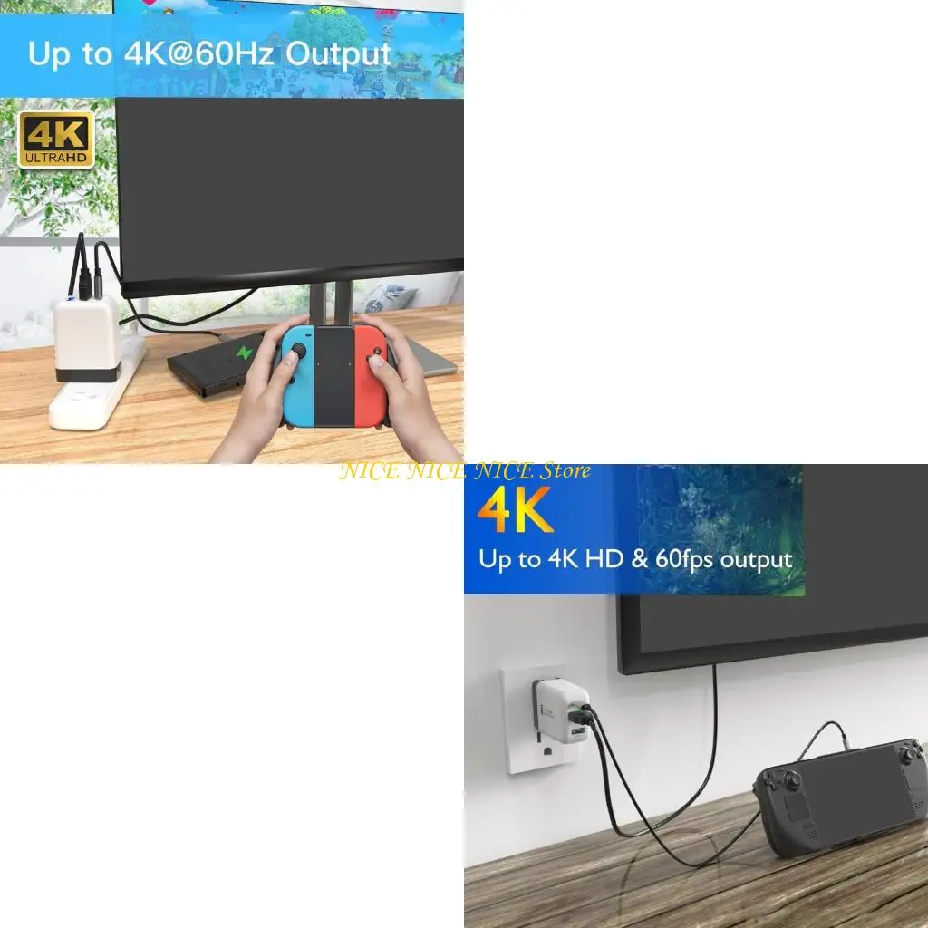 

E0BB Fast Speed ​​PD65W Зарядное устройство для переключателей консолей одновременной зарядной центр