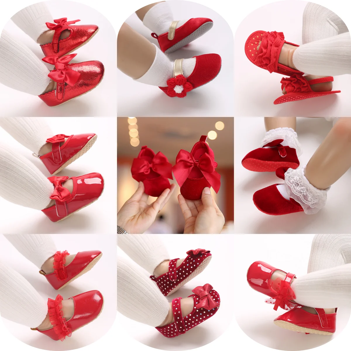 

VALEN SINA/Новинка, красные туфли принцессы для новорожденных девочек 0–18 месяцев, милые прогулочные туфли из искусственной кожи на мягкой подошве с бантом для детей 0–1 года