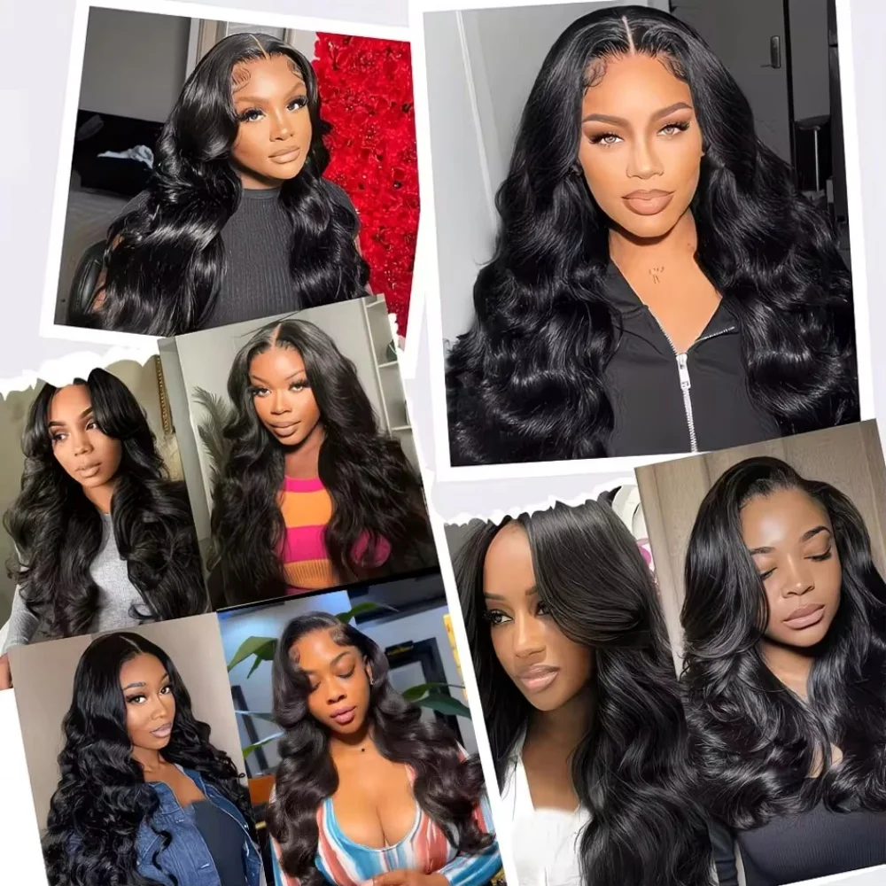 40 42 Inch Body Wave Lace Front Wig PrePlucked With Baby Hair 13x4  HD Lace Frontal Wigs For Women Body Wave Human Hair Wigs image 8