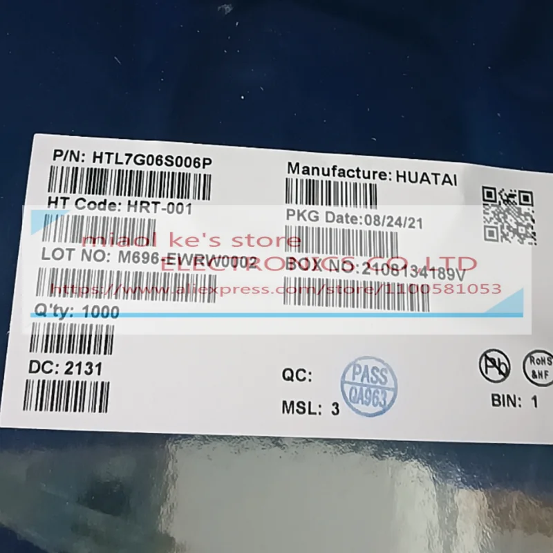 [5pcs]100%New origina:HTL7G06S006P MARK: H0606E SOT89 100-600MHz, 6W, 7.2V WIDE BAND RF POWER LDMOS TRANSISTOR