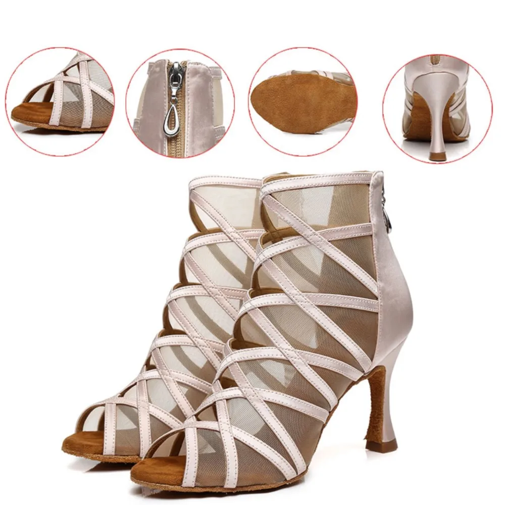 الفتيات اللاتينية أحذية الرقص النساء السالسا التانغو الحديثة قاعة الرقص أحذية السيدات لينة أسفل أحذية الرقص المهنية الساخن بيع #2