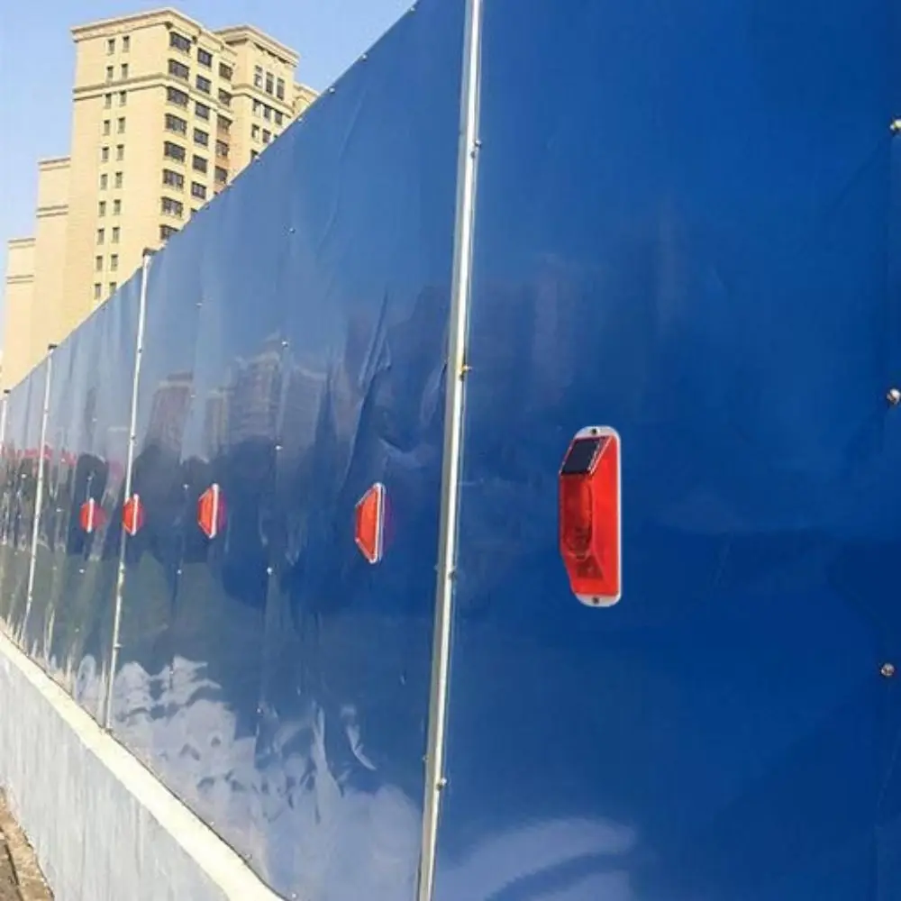 Durable Rechargeable LED Solar Strobe Warning Lamp Flashing Waterproof Solar Guardrail Light Outdoor Reflective Street Lamp