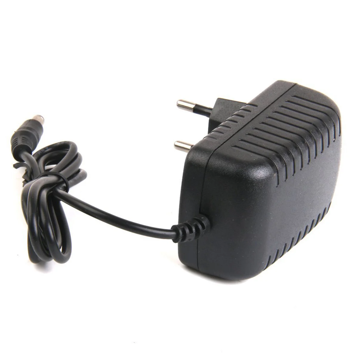 Adaptador de corriente CA 100-240V CC 6V 2A 55mm x 21mm con enchufe europeo (negro) 6V 2A adaptador de corriente 55*21mm