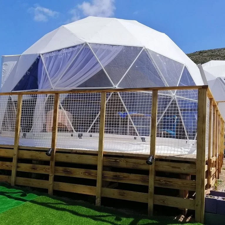 cheap weatherproof luxury glamping geodesic house dome tent for sale