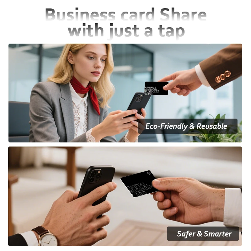 Digital Business NFC Contactless Social Recognition Card NFC Business Card Fast Reading Ntag 215 NFC Card