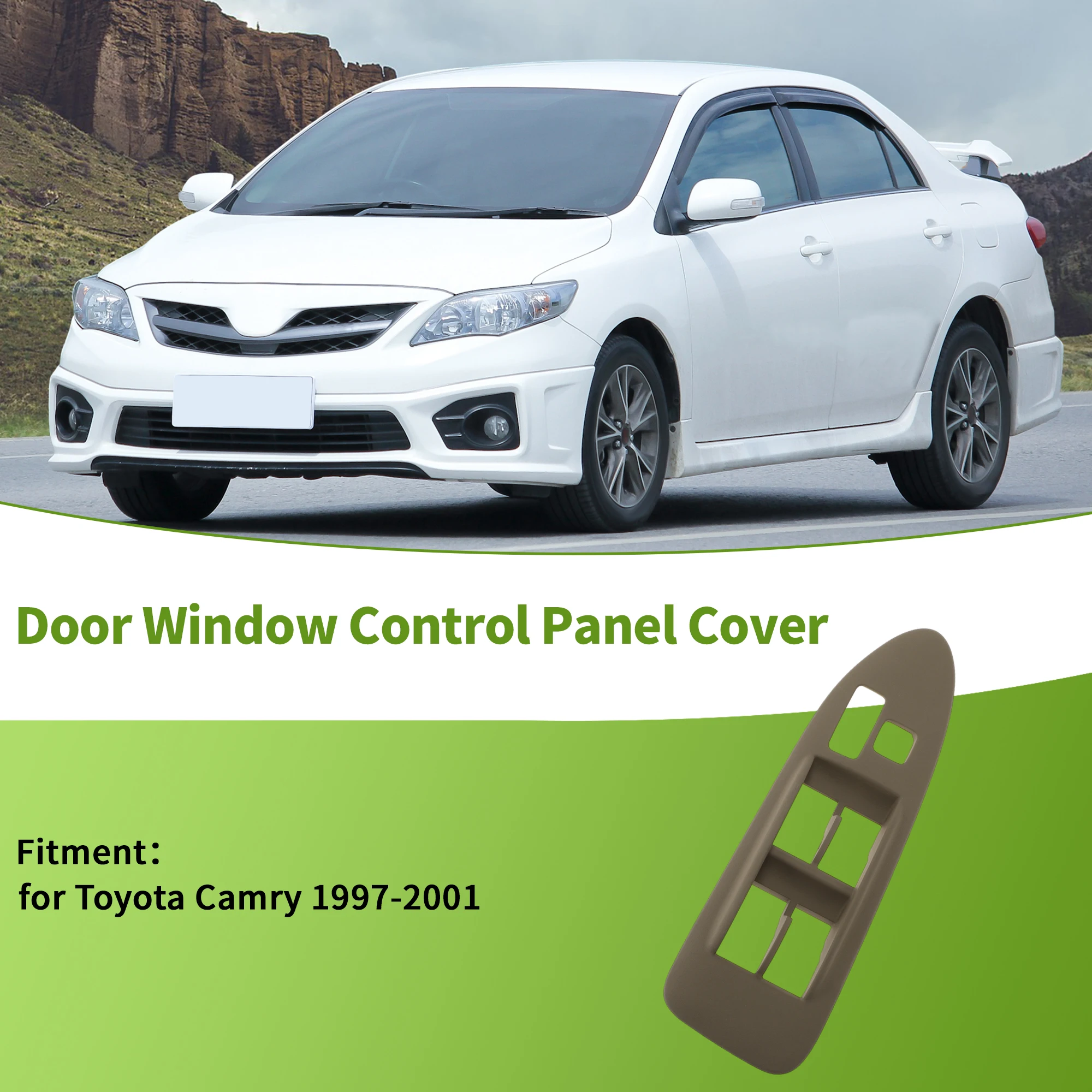 

UXCELL Left Side Window Switch Bezel Cover for Toyota Camry 1997-2001 No.74232AA030E0