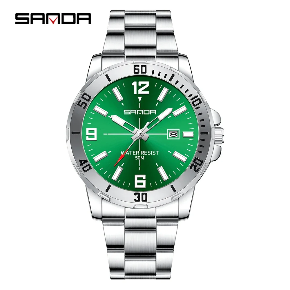 SANDA 3265 3266 Men's Electronic Watch Large Dial Multi functional