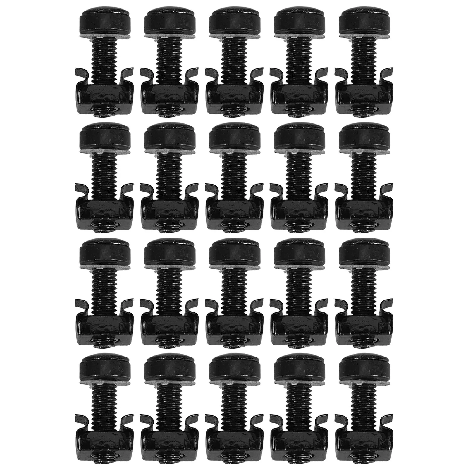 

50 Sets Stainless Steel Float Nut Network Rack Server Mounting Cage Nut With Server Rack Mounting Screws Screw Hardware