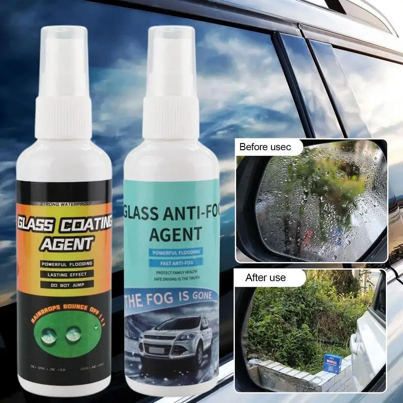 

Anti-Fog Spray For Auto Windshield Cleaner 100ML Long Lasting Defogger Anti-Fogging Coating Liquid Ski Goggle Window Mirror