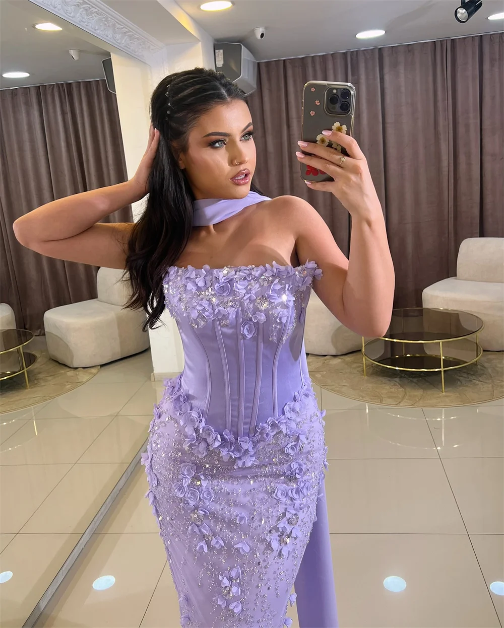 كاثي مخصص الرسن الرقبة الترتر يزين فساتين لحضور الحفلات الموسيقية بلا أكمام مشد vestidos de noiva الطابق طول مساء رسمي