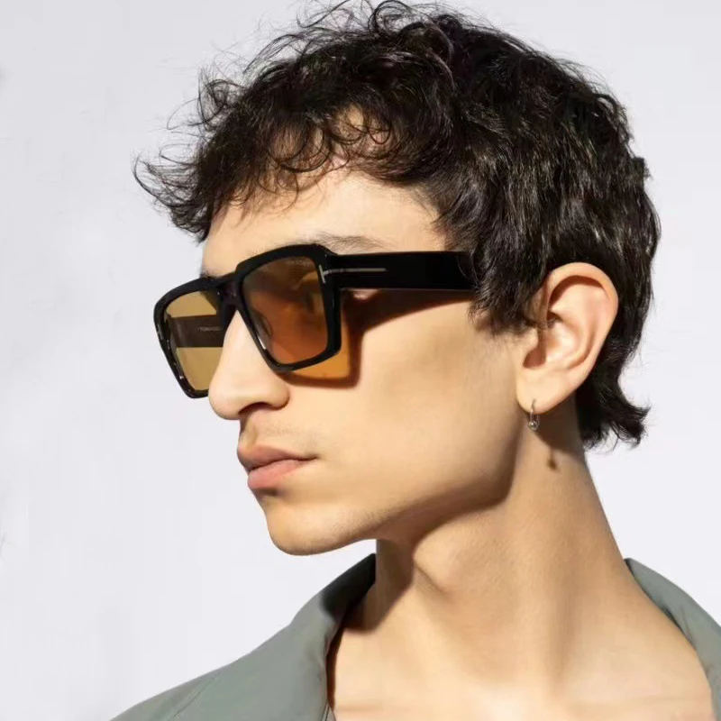 Popular Vintage Double Bridge Polygon Square Sunglasses Women For Men Sun Glasses Punk Luxury Brand Designer Hip Hop Rivet Shade