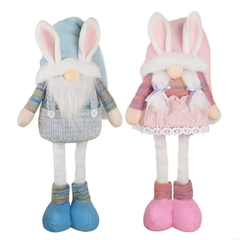 92MF Extendable Rabbit Ornamentation Soft and Durable Polyester Rabbit Plushes Toy for Delight Home or Workspaces Decoration