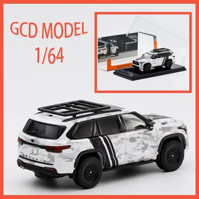 

Модель внедорожника GCD 1:64 SEQUOIA TRD PRO из сплава, имитирующая автомобиль для бездорожья, с аксессуарами, коллекционная, для демонстрации, игрушка, подарок