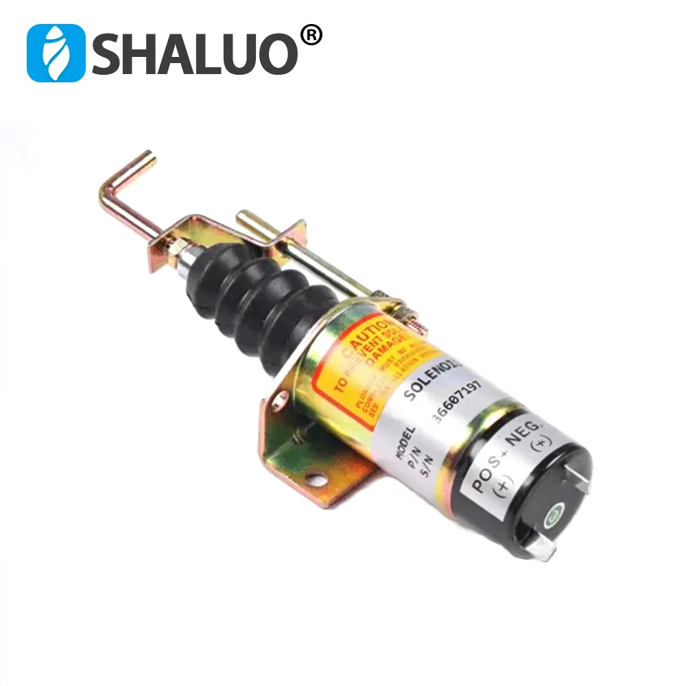 366-07197 Fuel Shutoff Solenoid SA-3405-T 1502-12C7U2B2S1 Stop Solenoid Valve DC12V 24V For Lister Petter Diesel Engine Parts