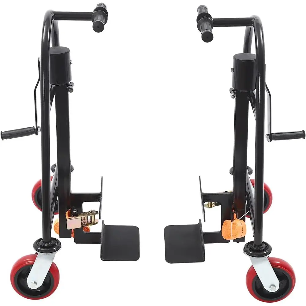 

Heavy-Duty Manual Furniture and Crate Mover, 1300 lbs Capacity, Adjustable Height, 4 Casters for Moving and Warehousing