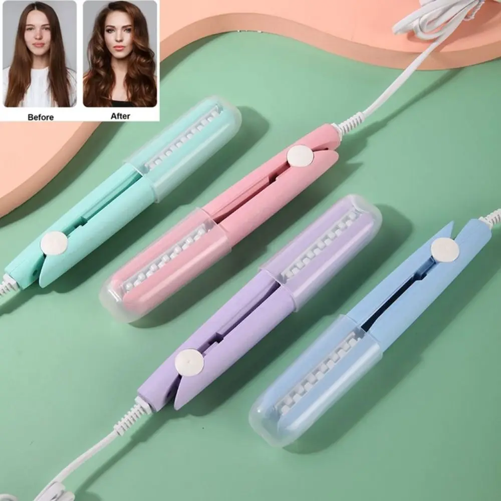 

2 in 1 Mini Dual Purpose Curling Iron Hot Rollers Root Lifter Wave Hair Curling Iron Portable Fluffy Travel Curling Wand