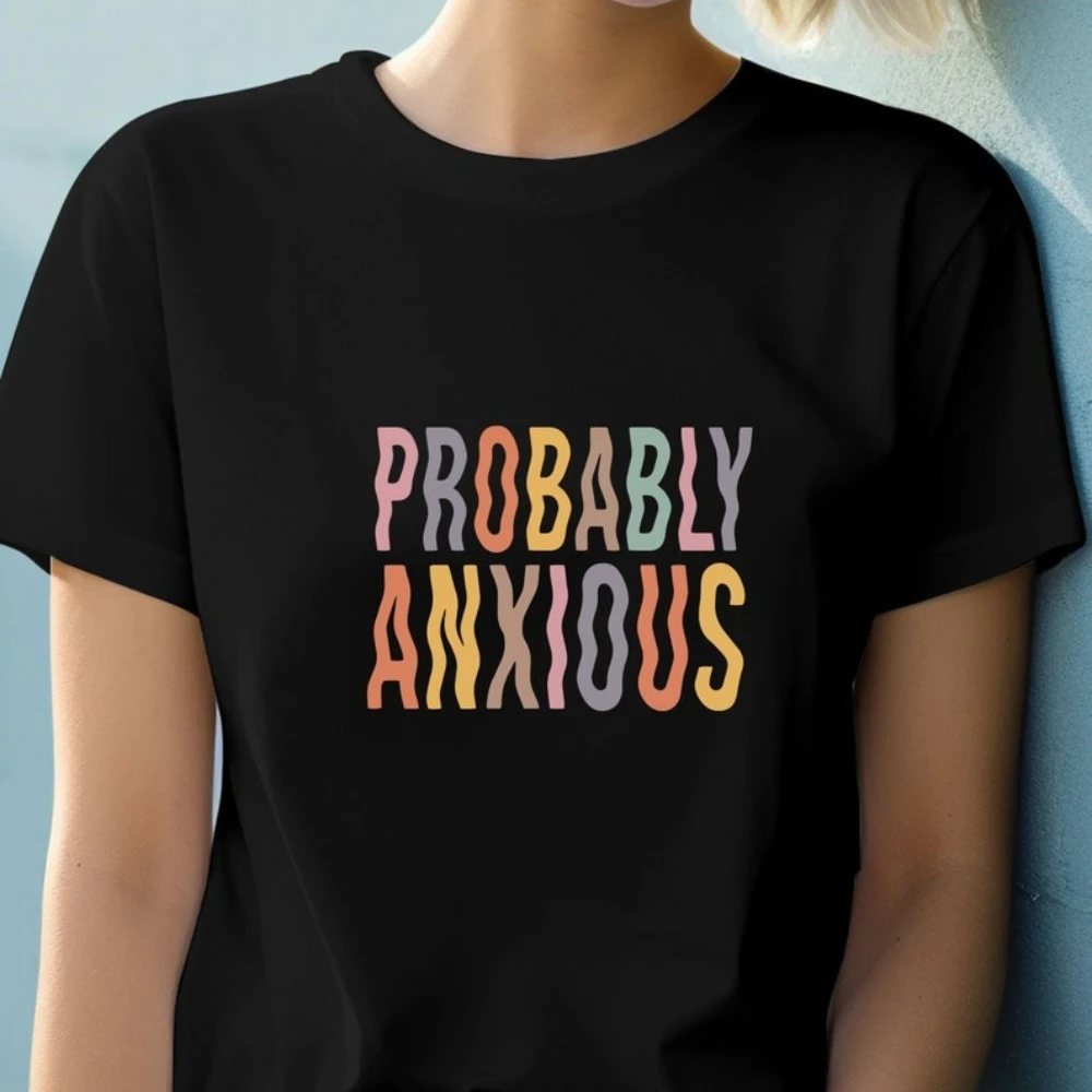 

Футболка для самообхода, забавная футболка с информацией о психическом здоровье и СДВГ, креативный дизайн для мужчин и женщин, повседневная уличная одежда, модные топы