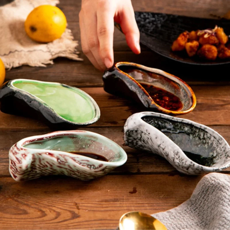 

Посуда Oyster Plate - Обеденные тарелки, чаша для закусок и блюдо Dim Sum с десертной тарелкой, поднос для холодного блюда и миска для фруктов для вкуса тарелки