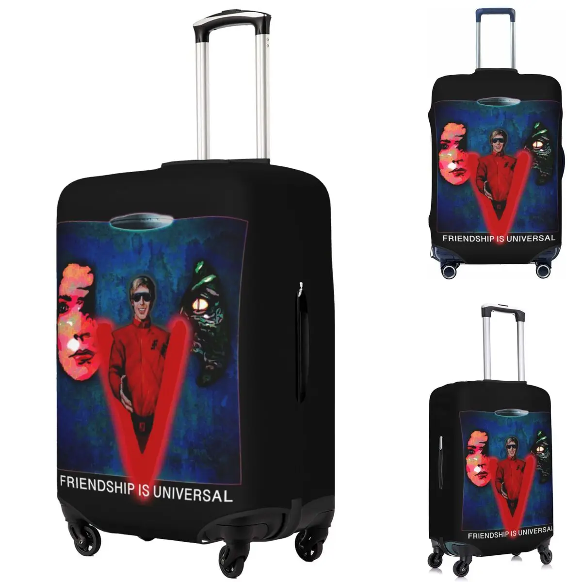 

V The Visitors Защитный чехол для чемодана Эластичные защитные чехлы для дорожного багажа на 18-32 дюйма