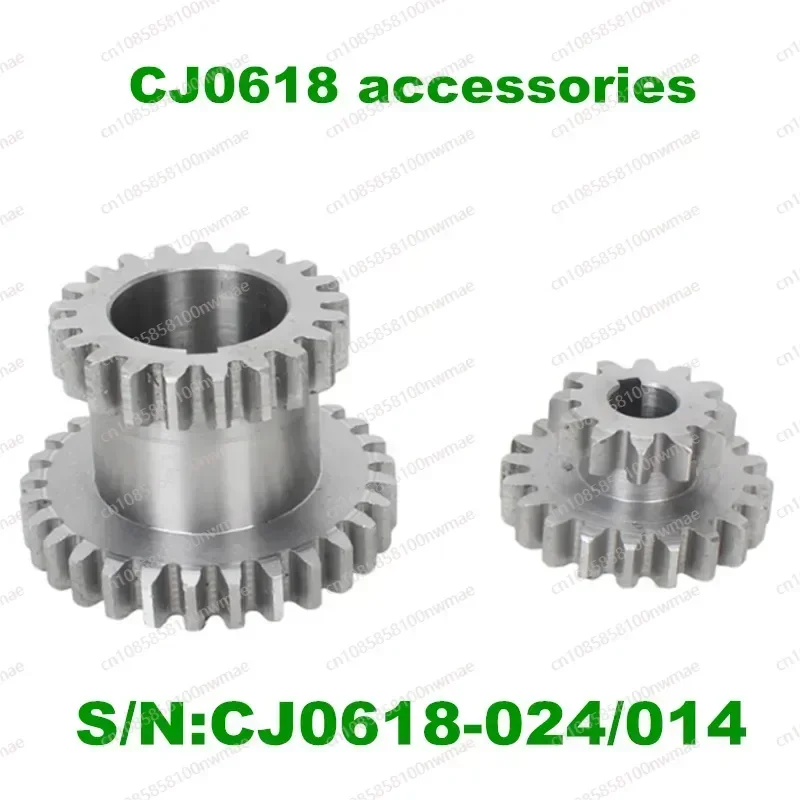 2Pcs High&Low Transmission Speed CJ0618 Teeth T29XT21 T20XT12 Metal Gears Lathe Main Shaft Duplicate Double Gear