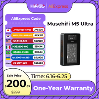 Musehifi M5 Ultra Hi-Res Portable Bluetooth USB DAC & AMP ES9038Q2M Chipset Vacuum Tubes Display Screen Headphone Amplifier
