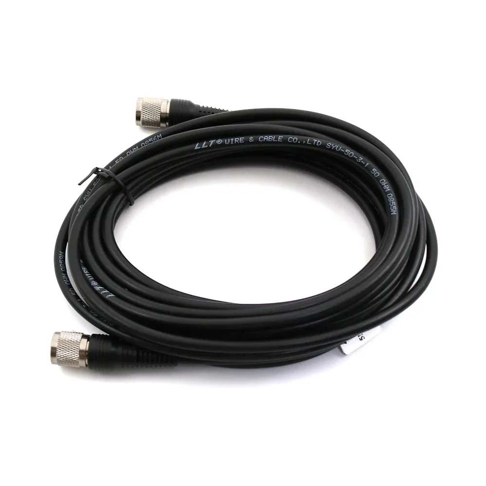 Imagem -03 - Tnc Macho para Tnc Macho Plug Rg58 Cabo de Extensão de Baixa Perda rf Coaxial Cabo Adaptador 50 Ohm 5m para Gnss Rtk Wifi Antena Receptor Gps