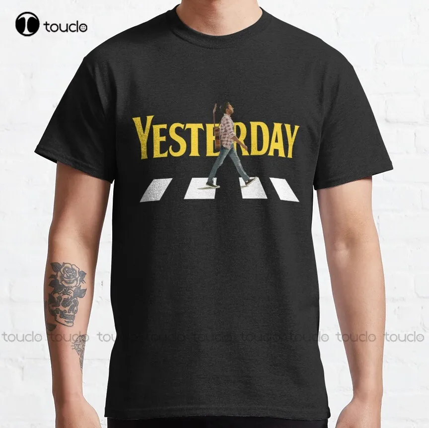 Yesterday Movie Shirt Classic T-Shirt Womens Black Shirt Custom Aldult Teen Unisex Digital Printing Tee Shirt Xs-5Xl Classic