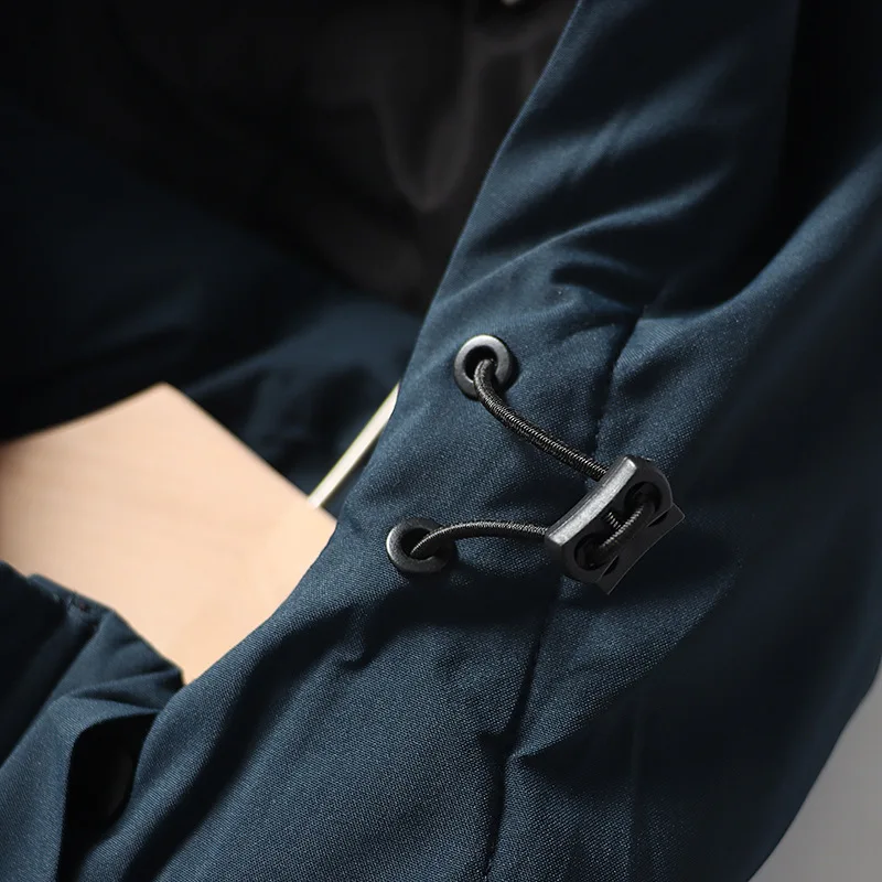 سترة بغطاء للرأس للرجال: تصميم ملابس عمل متعددة الجيوب للخريف/الشتاء في الهواء الطلق والترفيه القبعة قابلة للفصل. #6