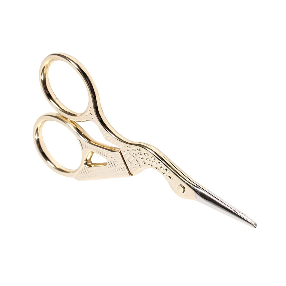 Stainless steel Thread Scissors Retro style Crane shape Yarn Cutter Small size Sharp blade Thread Snips Handicraft work
