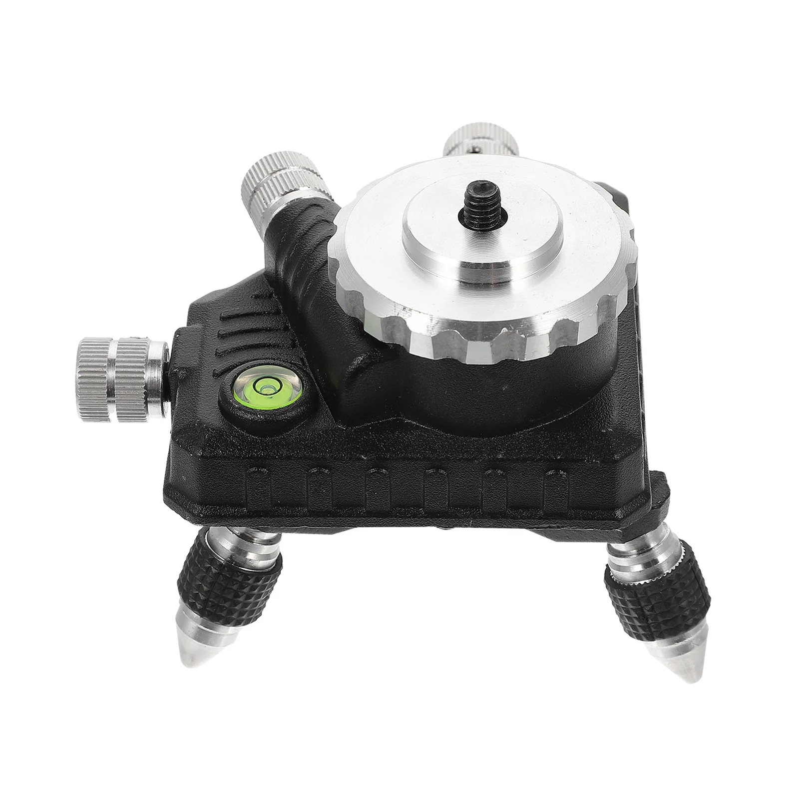 مستوى قاعدة التمحور 360 درجة الدورية مايكرو ضبط محول للتسوية الدقيقة سبائك الألومنيوم التدرج ترايبود