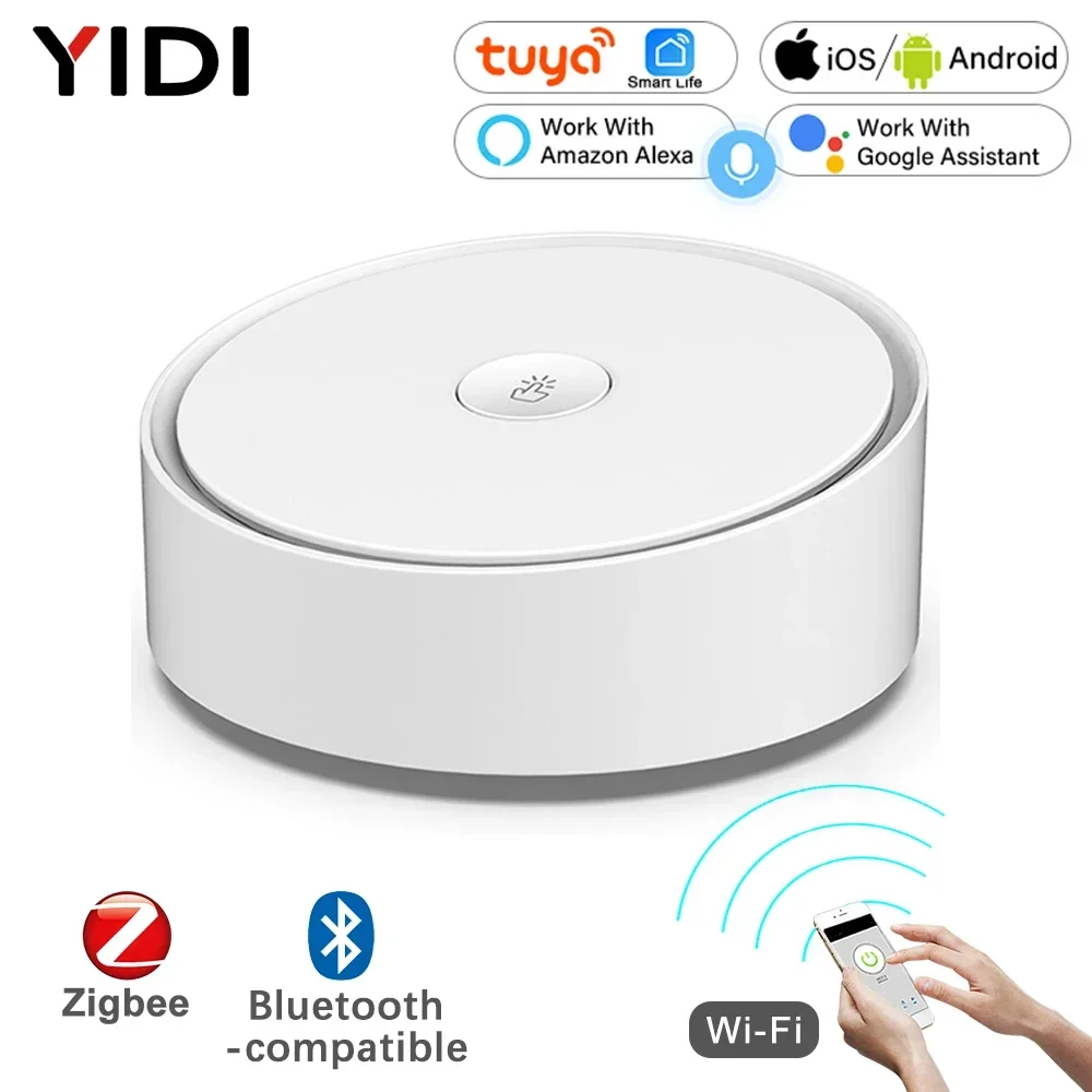 Tuya Smart Life Smart Multi-mode Gateway ZigBee WiFi Bluetooth-Compatible Hub Wireless Control with App Alexa Google Home Voice