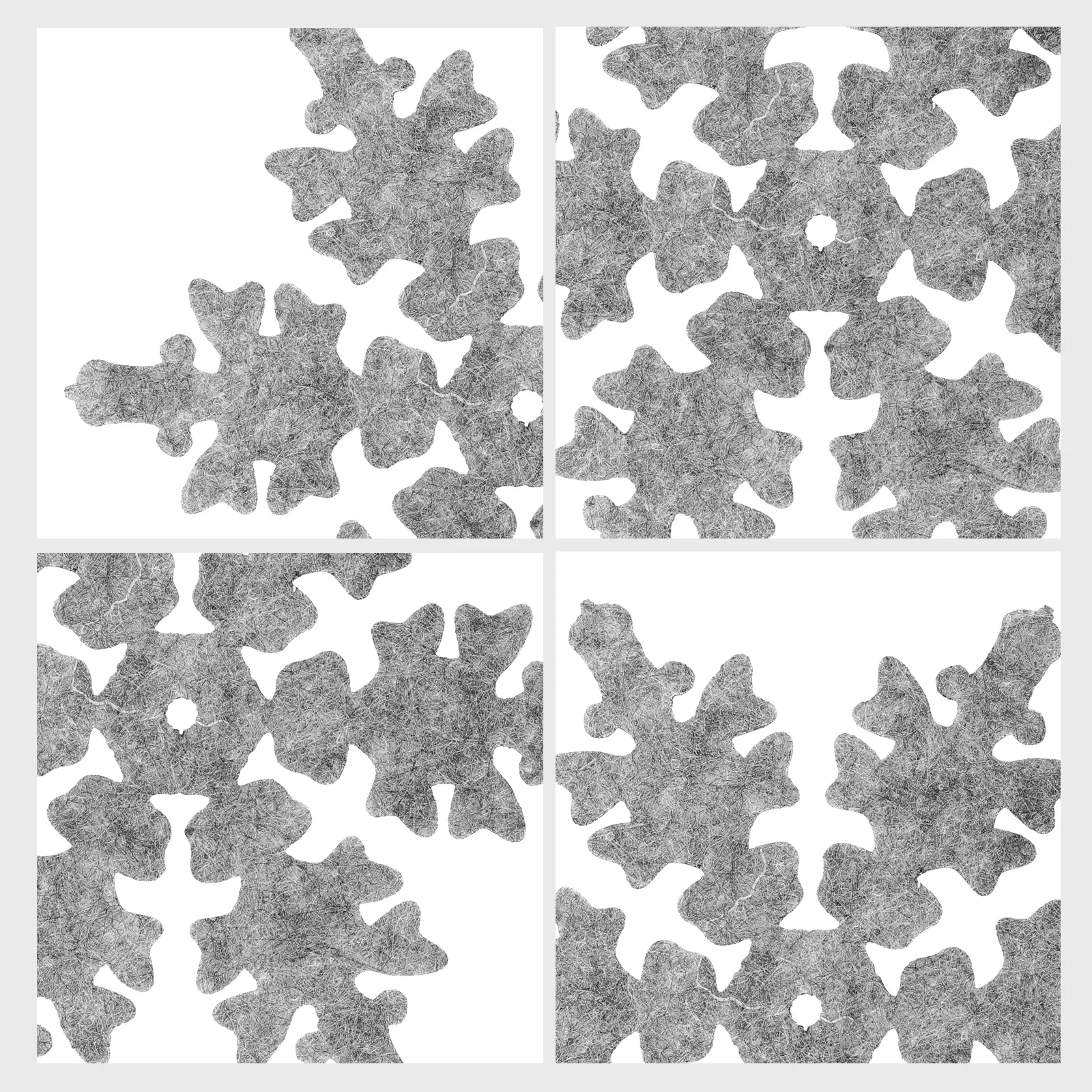 

8Pcs Snowflake Cup Mats Christmas Coaster Placemats Decorative Table Pads Insulation for Dining Room Christmas Coasters