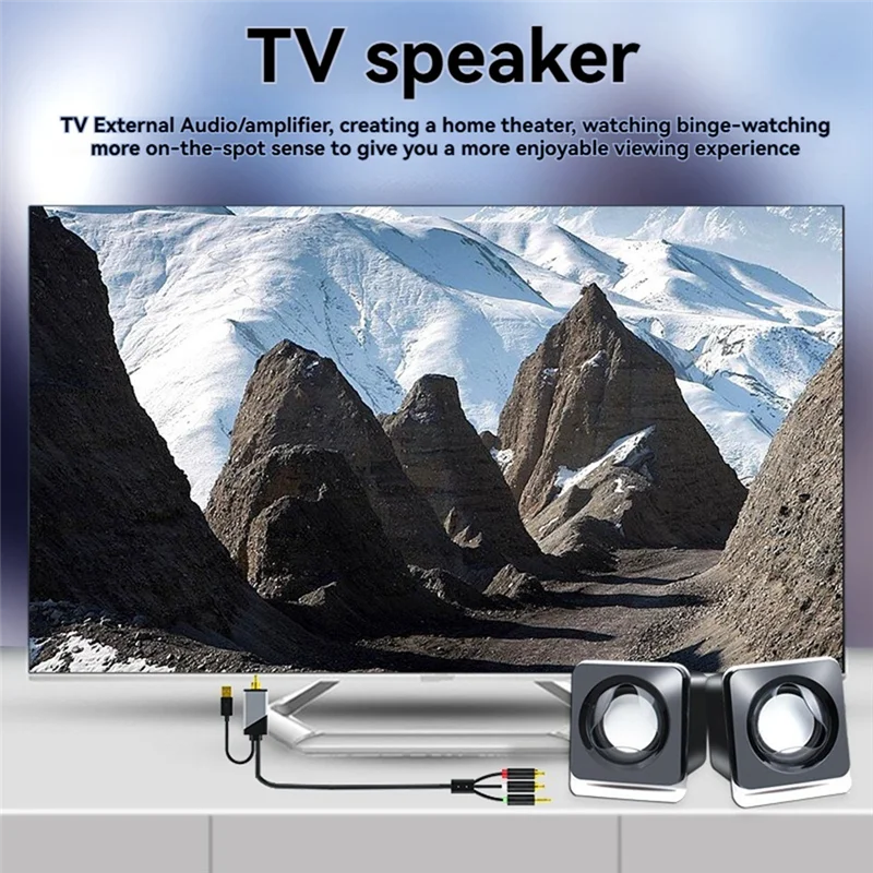 A29F-câble de Conversion Audio numérique vers analogique, câble Coaxial SPDIF numérique vers analogique L/R RCA et câble Audio stéréo 3.5Mm