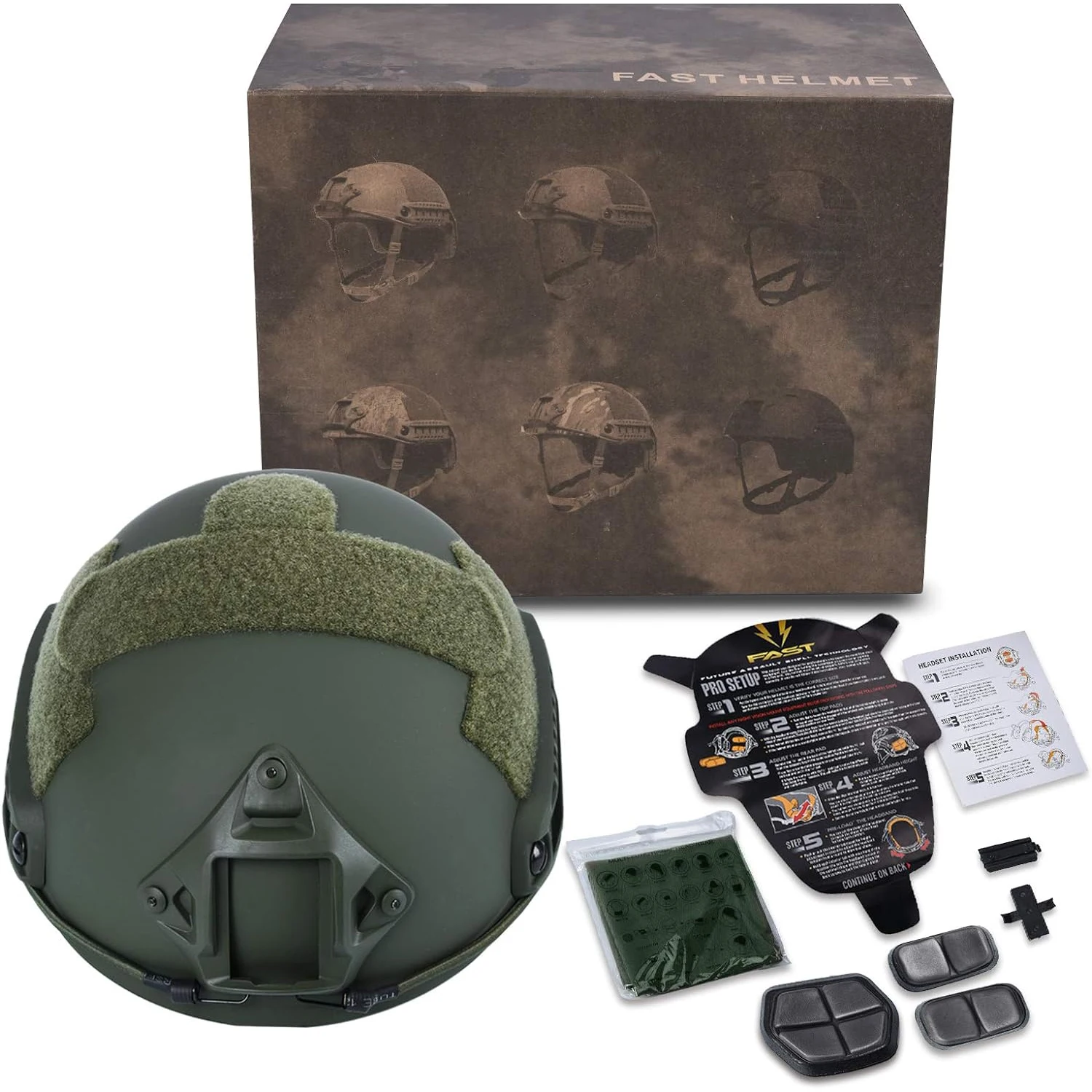 BOOIU FAST Tactical MH Type Helmet Airsoft Protective Paintball Combat Helmet Riding CS Game Head Protector ABS Fast Helmets