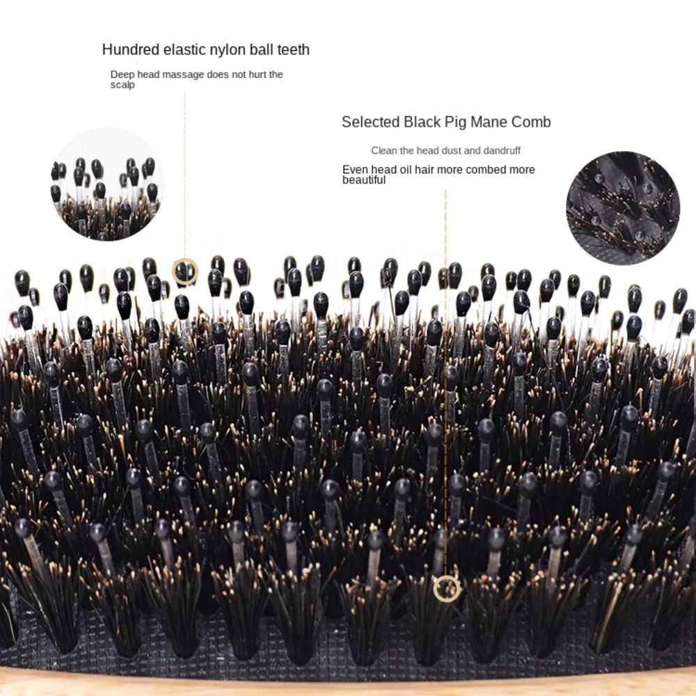 

Массажная портативная расческа для волос с меридианом головы, профессиональная щетка для волос с подушкой безопасности, антистатическая щетина, расческа с подушкой безопасности, использование в салоне