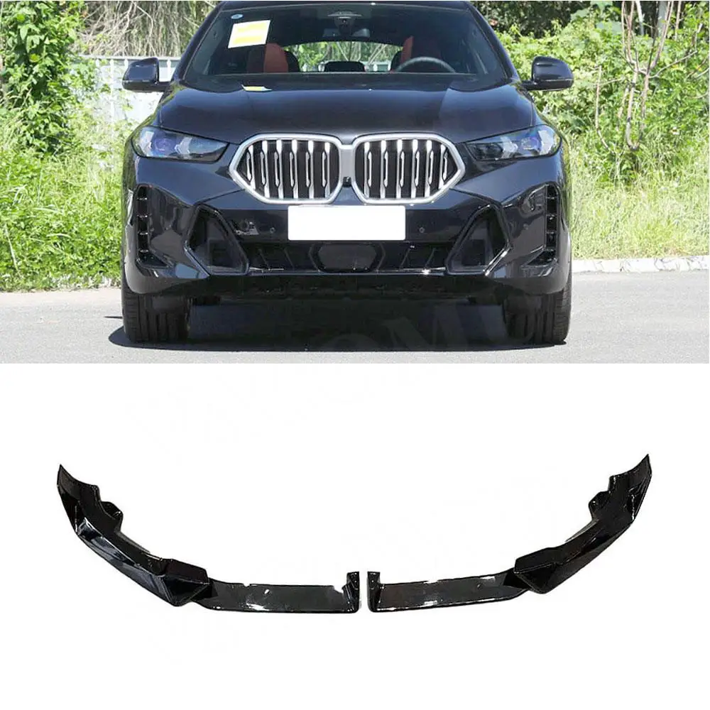 

VACOMUL ABS Front Lip for BMW X6 G06 LCI Sport 2023+ Front Bumper Spoiler Lip Car Lower Guard Plate Splitter Cover Extension