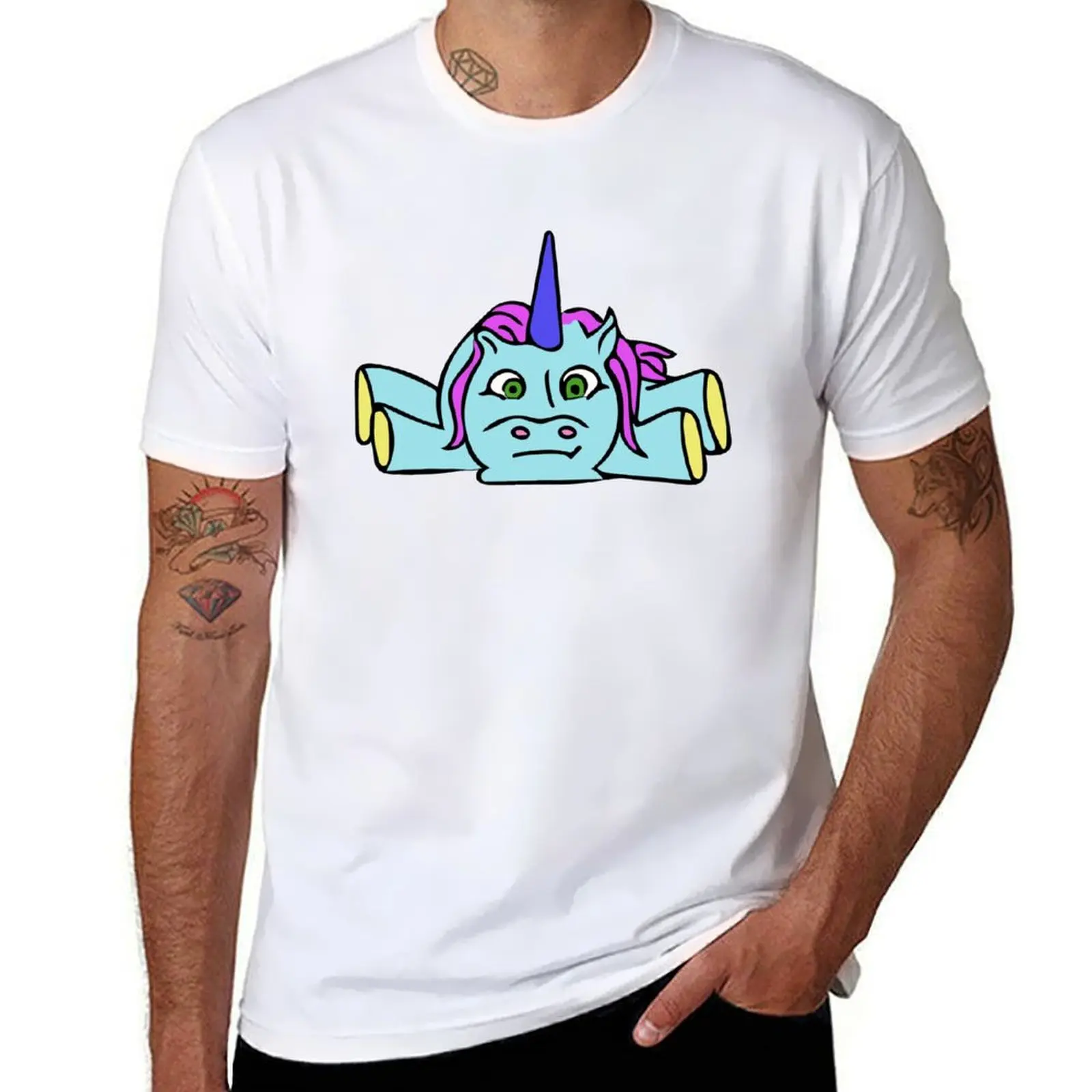 

Colorful Unicorn Splat T-Shirt man t shirt cotton man t shirts high quality luxury brand T-Shirt