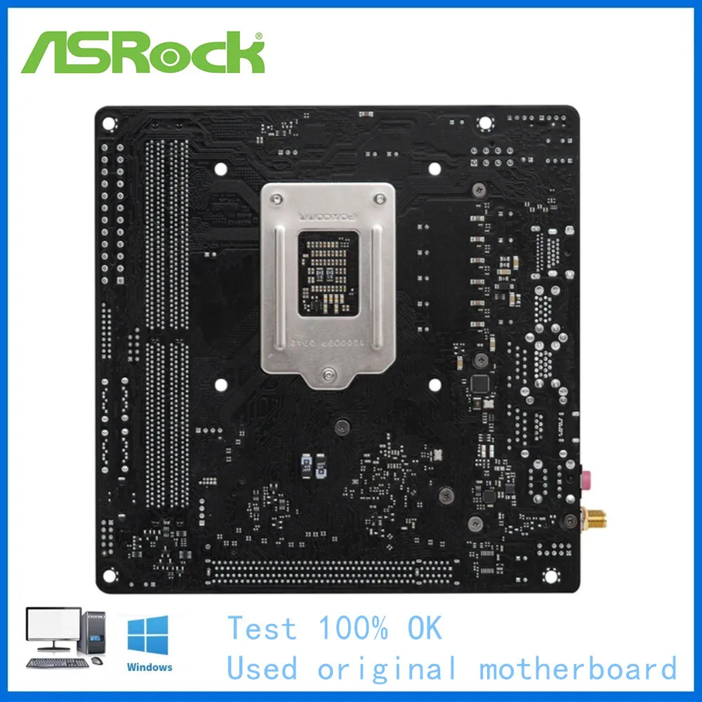 Z590 Used For ASRock Z590M-ITX/ax Z590i ITX LGA1200 DDR4 Desktop Mainboard 11th 10th Gen Motherboard support 11900K 10700K