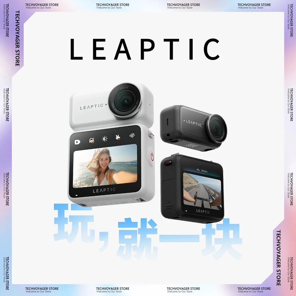 

NEW LEAPTIC Cube Thumb Motion Sports Outdoor Vlog Camera Mountaineering Home Outdoor AI Smart 8K Camera Waterproof Original