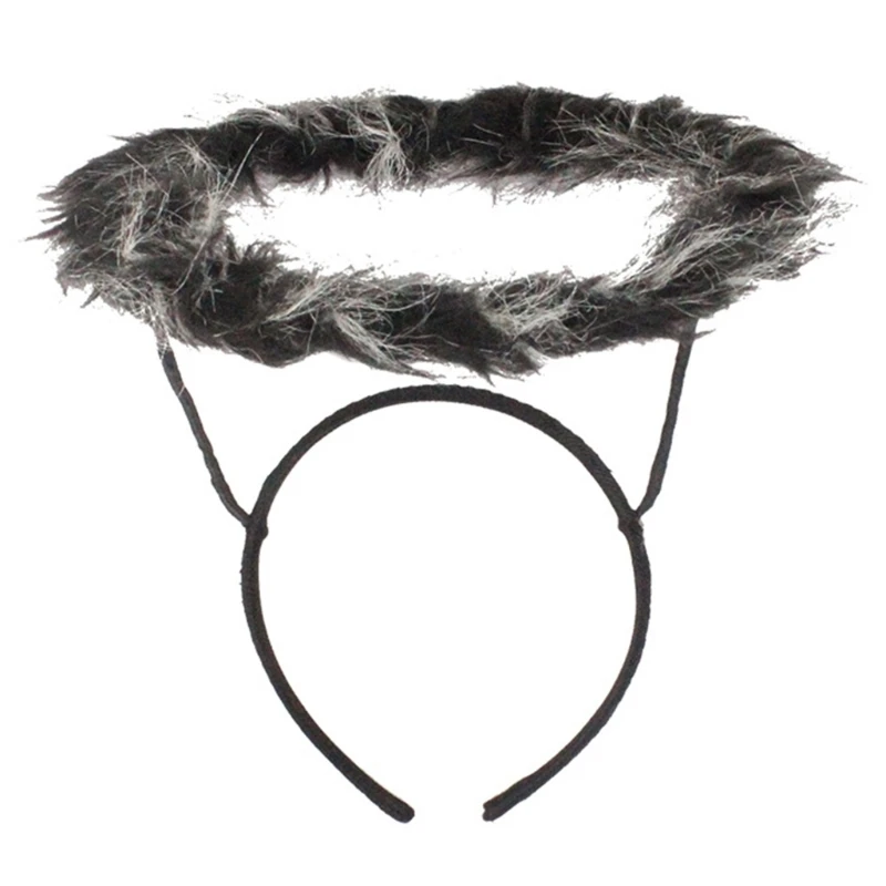 Overwhelming Cool Devil Hair Hoop Animal Aureole Headdress Cartoon Animal Headband Animal Headdress