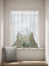 Beautiful White Butterfly Pull-Down Window Curtains with A Rod Pocket for Easy Installation, Curtains for Living Room