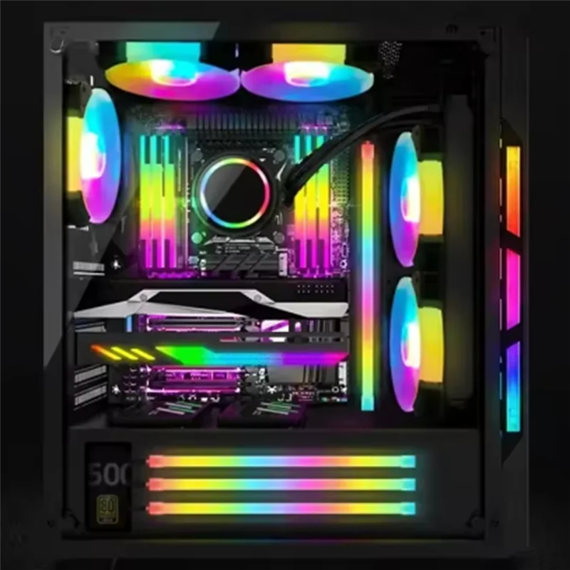 

4-сторонний свет, красочный свет мечты, шасси, атмосферный свет, силиконовая световая полоса