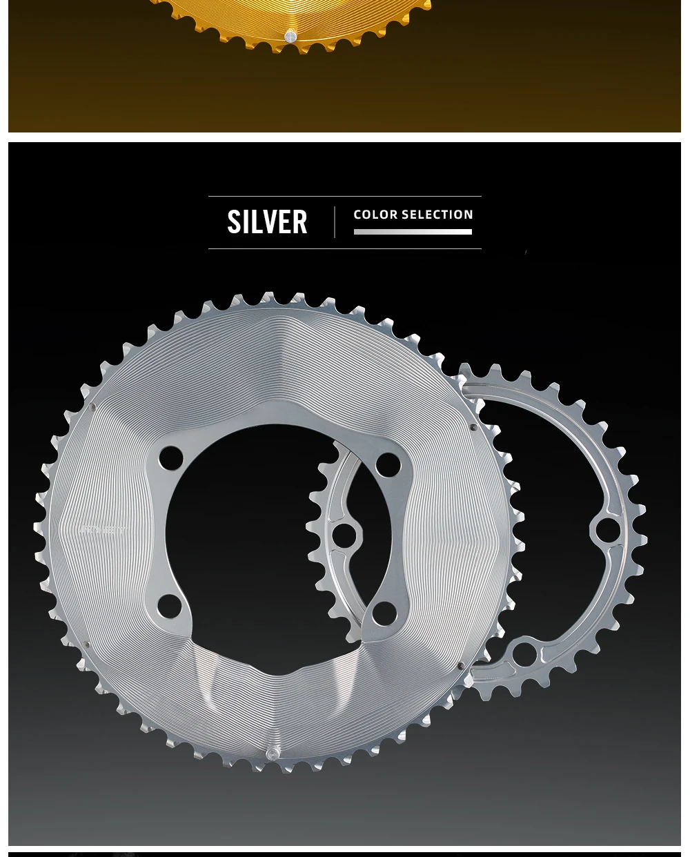 RYET Rennrad-Kettenblatt 50-34T 52-36T 54-40T Aero für Shimano Dura-Ace R9200 Ultegra R8100 105 R7100 12-fach Fahrrad-Gruppensätze – Detail 15