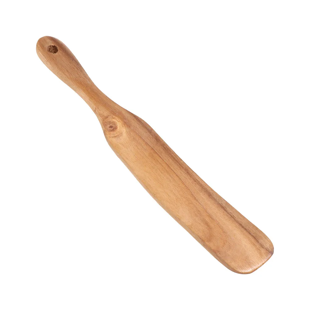 

Natural Wood Long Handle Spatula High Temperature Resistant Heat-resistant Wooden Salad Spatula Thickened Non Stick