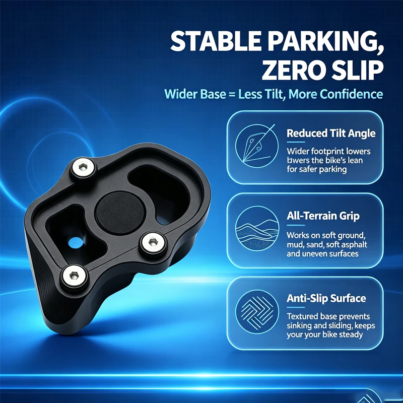 Motorcycle Accessories Aluminum Side Stand Foot Extension Kickstand Pad For BMW F900XR F900R F900 XR/R F 900XR 2020-2025 2024