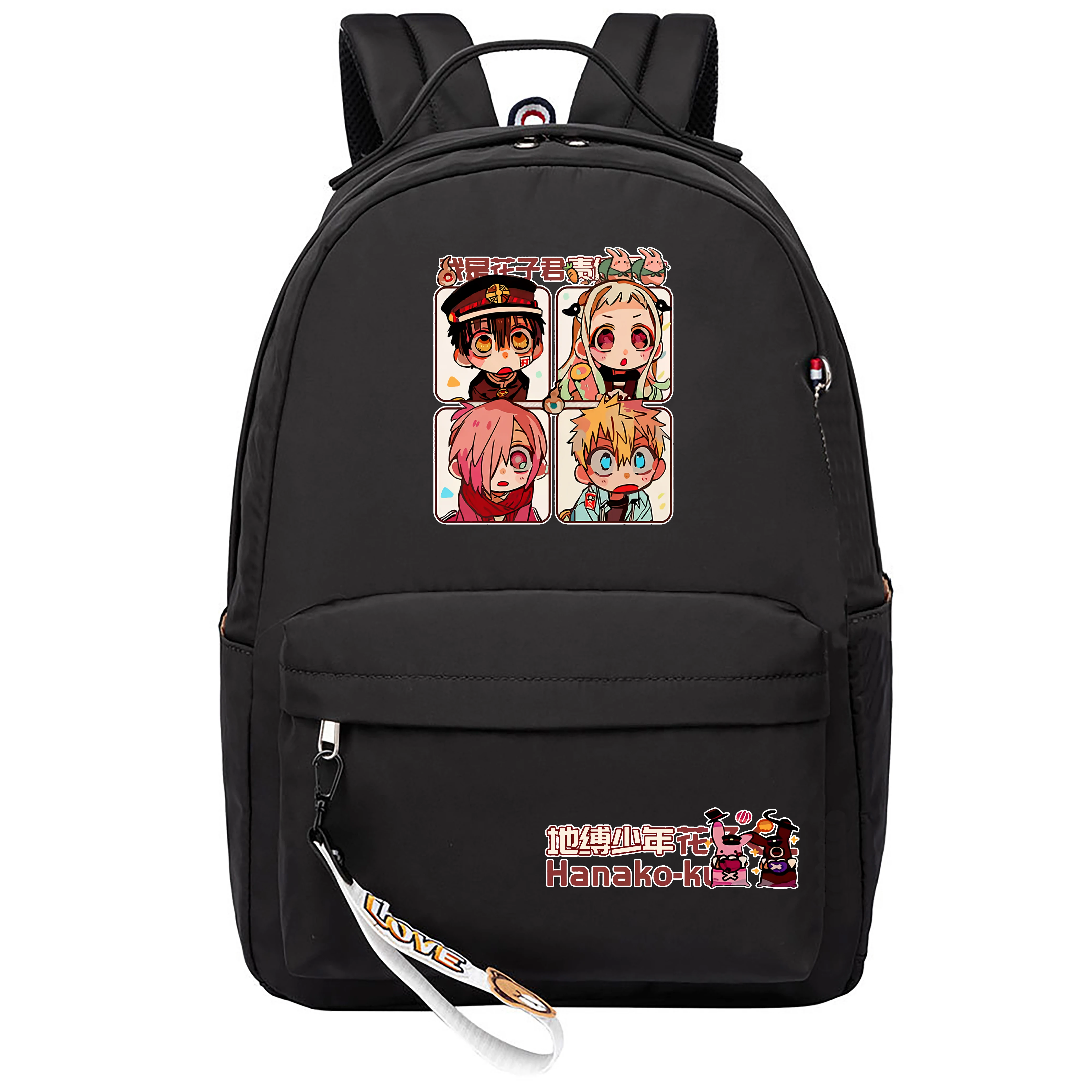 

Toilet-Bound Hanako-Kun Students School Bags Nylon Pink Bookbag Cartoon Casual Backpack Girls Small Laptop Daypack for Teenagers