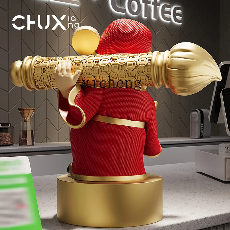 

ZC God of Wealth ornament store opening gift Bafanglai front desk decoration housewarming gift